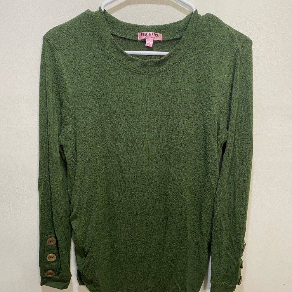 Maternity Green Long Sleeve Shirt